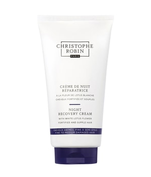 Christophe Robin Night Recovery Cream with White Lotus Flower Masque cheveux 150 ml Unisexe