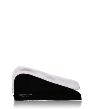 REVOLUTION HAIRCARE 2PK Microfibre Hair Wrap Black/White Serviette de bain