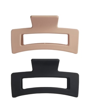 REVOLUTION Rectangle Matte Clip Nude/Black Hårnåle
