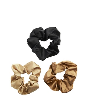 Revolution Satin Wide Scrunchie Black/Blush/Nude Élastique cheveux 3 art.