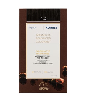 KORRES arganolie avanceret hårfarve brun / mellembrun 4.0 Hårfarve