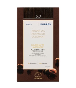 Korres Argan Oil trwała farba do włosów z olejkiem arganowym odcień 5.0 Light Brown 50 ml można nabyć na stronie Flaconi.pl