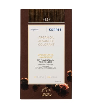KORRES arganolie avanceret hårfarve Dark Blonde / mørkeblond 6.0 Hårfarve