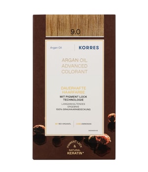 Korres Argan Oil trwała farba do włosów z olejkiem arganowym odcień 9.0 Very Light Blonde 50 ml można nabyć na stronie Flaconi.pl