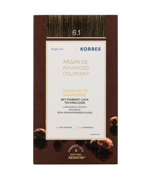 KORRES arganolie avanceret hårfarve ash dark blonde / mørkeblond ash 6.1 Hårfarve