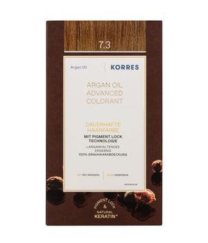 KORRES arganolie avancerede hårfarve - golden/honey blonde/honningblond guld 7.3 Hårfarve