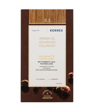 Korres Arganolie Geavanceerde Haarkleuring Golden Honey Light Blonde / Honingblond 8.3 Haarkleur 1 ct