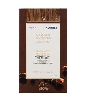 Korres Argan Oil trwała farba do włosów z olejkiem arganowym odcień 7.7 Mocha 50 ml można nabyć na stronie Flaconi.pl