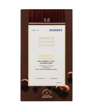 KORRES arganolie avanceret hårfarve red light brown / lysebrun rød 5.6 Hårfarve