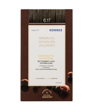 Korres Argan Oil trwała farba do włosów z olejkiem arganowym odcień 6.17 Dark Blond Beige 50 ml można nabyć na stronie Flaconi.pl