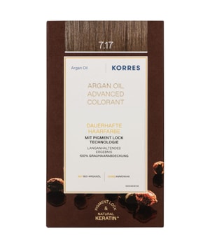 Korres Argan Oil trwała farba do włosów z olejkiem arganowym odcień 7.17 Dark Blonde Beige 50 ml można nabyć na stronie Flaconi.pl