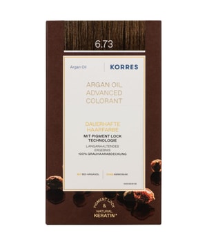 Korres Argan Oil trwała farba do włosów z olejkiem arganowym odcień 6.73 Golden Cocoa 50 ml można nabyć na stronie Flaconi.pl