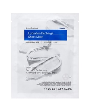 Korres Greek Yoghurt Hydration Recharge Sheet Mask maseczka w płachcie o działaniu silnie nawilżającym i odżywczym 20 ml można nabyć na stronie Flaconi.pl