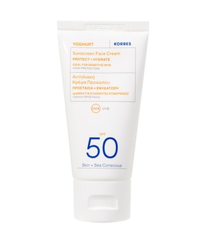 Korres Yoghurt Sunscreen krem do opalania twarzy o działaniu nawilżającym SPF 30 50 ml można nabyć na stronie Flaconi.pl