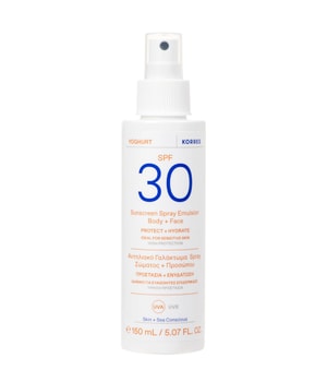 Korres Yoghurt Sonnenspray-Emulsion für Gesicht und Körper Spf30 Zonnecrème 150 ml