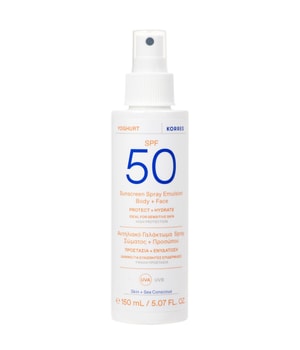 Korres Yoghurt Sonnenspray-Emulsion für Gesicht und Körper Spf50 Zonnecrème 150 ml