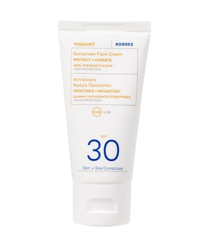 Korres Yoghurt Sunscreen krem do opalania twarzy z wysoką ochroną UV SPF 30 50 ml można nabyć na stronie Flaconi.pl