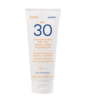 Korres Yoghurt Sunscreen emulsja do opalania do twarzy i ciała SPF 30 200 ml można nabyć na stronie Flaconi.pl