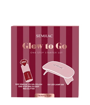 Semilac Glow to Go One Step UV Gel Maniküre Starterset Coffret vernis à ongles