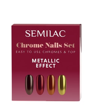 Semilac Chrome Nails Set Christmas Edition Coffret vernis à ongles