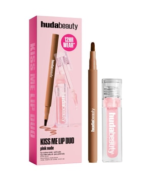 HUDA BEAUTY Kiss Me Lip Duo Pink Nude Coffret maquillage lèvres