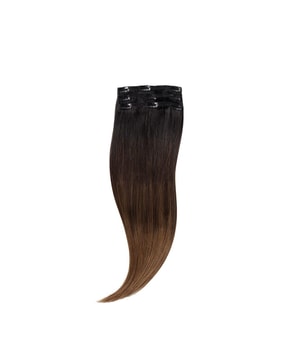 Rapunzel of Sweden Classic Clip-ins Straight / Light Volume / 3 pieces Deep Brown ColorMelt C1.2/5.0 40 cm Hår-extensions