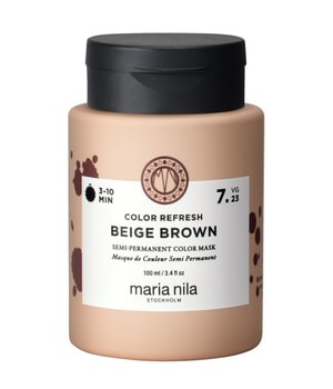 Maria Nila Colour Refresh delikatna odżywiająca maska bez trwałych pigmentów barwiących odcień Beige Brown 7.23 100 ml
