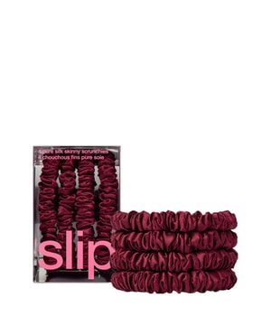 Slip Pure Silk Skinny Scrunchies Maroon Hårsnodd
