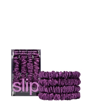 Slip Pure Silk Skinny Scrunchies Dark Purple Hårelastik
