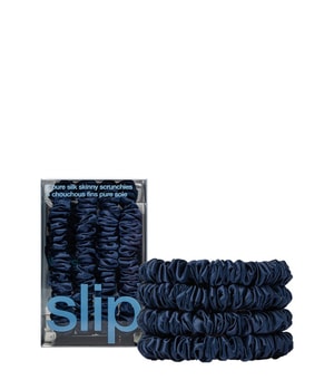 Slip Pure Silk Skinny Scrunchies Navy Hårsnodd