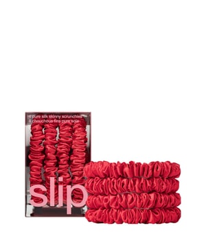 Pure Silk Skinny Scrunchies Red