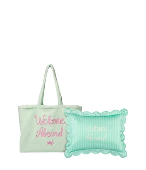 Slip Pure Silk Travel Pillow with Complimentary Beach Bag - Les Vacances Zestaw do stylizacji włosów 1 szt.