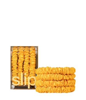 Slip Pure Silk Skinny Scrunchies Golden Élastique cheveux 4 art.