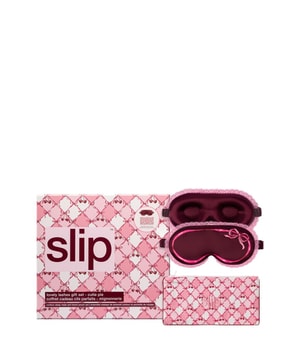 Slip Pure Silk Lovely Lashes Gift Set with Lace Trim - Cutie Pie Natmaske