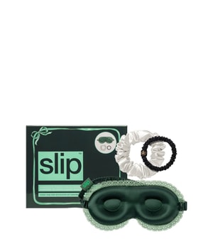 Slip Pure Silk Beauty Sleepover Set with Lace Trim - Peppermint Dreams Hårplejesæt