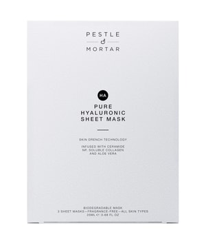 Pestle & Mortar Pure Hyaluronic Sheet Mask Gesichtsmaske · 3 Stk