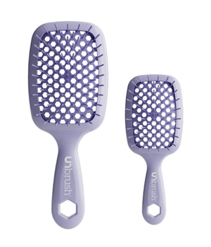 UNbrush Detangling Pastel Duo Set - Lilac Light Purple Detangling brush