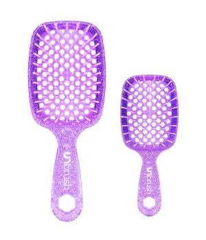 UNbrush Detangling Glitter Duo Set - Amethyst Lavender Detangling brush