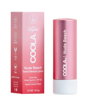 Coola Liplux Tinte Mineral Lip Balm Spf30 Lippenbalsem in Nude Beach 4 g