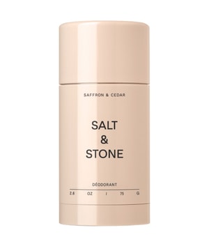 SALT & STONE Saffron & Cedar Natural Deodorant - Extra Strength Deostick