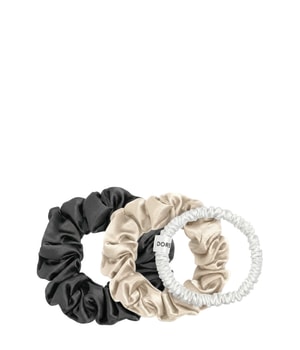 Dore & Rose Scrunchie 1 cm White, 2 cm Champagne & 3 cm Charcoal Hårstylingssæt