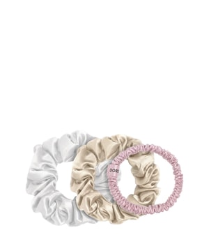 Dore & Rose Scrunchie 1 cm Pink, 2 cm Champagne & 3 cm White Set Hårstylingkit