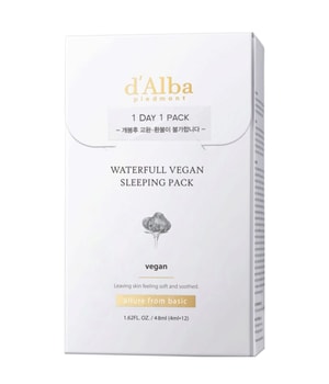d'Alba Waterfull Vegan Sleeping Pack Nattkräm
