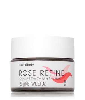 HelloBody Rose Refine Charcoal & Clay Clarifying Face Mask Gezichtsmasker 50 ml