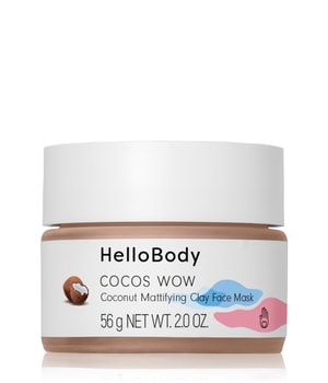 HelloBody Cocos WOW Coconut Mattifying Clay Face Mask Gezichtsmasker 50 ml