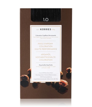 Korres Arganöl Hochentwickelte Haarcoloration Black / Schwarz 1.0 Haarkleur 1 st
