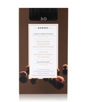 Korres Arganolie Geavanceerde Haarkleuring Dark Brown / Donkerbruin 3.0 Haarkleur 1 ct