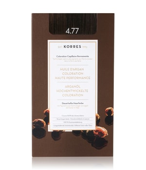 Korres Arganolie Geavanceerde Haarverf Dark Chocolate / Chocoladebruin Intensief 4.77 Haarkleur 1 ct