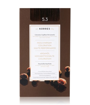 Korres Arganöl Hochentwickelte Haarcoloration Golden Honey Light Brown / Hellbraun Gold 5.3 Haarkleur 1 st