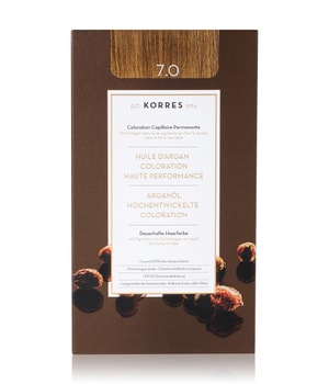 Korres Arganöl Hochentwickelte Haarcoloration Blonde / Mittelblond 7.0 Haarkleur 1 ct